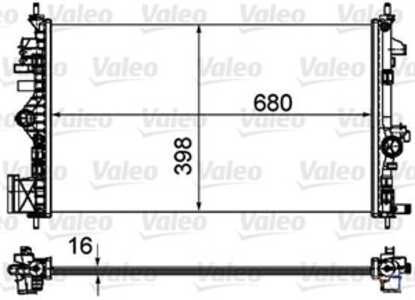 Kylare, motorkylning, opel insignia a, insignia a sedan, insignia a sports tourer, vauxhall insignia mk i, 1300292, 13241726