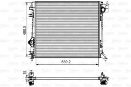 Kylare, motorkylning, nissan qashqai suv ii, renault kadjar, 214104EA0A, 21410-4EA0A, 214104EA1A, 21410-4EA1A, 214107399R, 2141