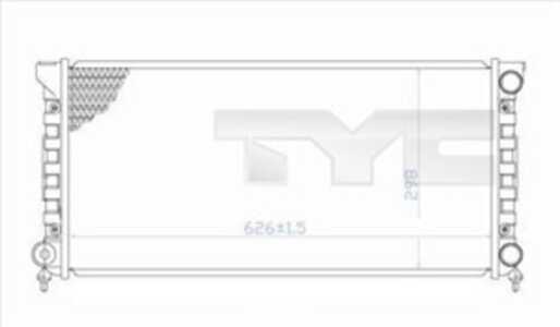 Kylare, motorkylning, vw passat b3/b4, passat b3/b4 variant, 353121253E