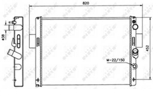 Kylare, motorkylning, iveco daily buss ii, 93824068, 93824070