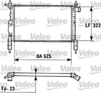 Kylare, motorkylning, opel,vauxhall, 1300112, 1300113, 1300114, 1300140, 1300154, 90325151, 90411883, 90412252, 90467723, 90469