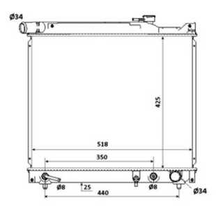 Kylare, motorkylning, suzuki grand vitara i, 1770078E00, 1770078E10, 357615601A, 357615601B