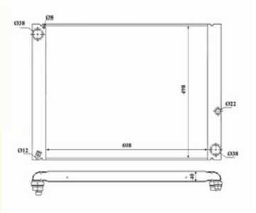 Kylare, motorkylning, land rover range rover iii, 6646875, 6709169, 6966124, 6966125, PCC000840