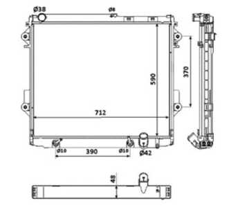 Kylare, motorkylning, toyota land cruiser 200, 1640051040