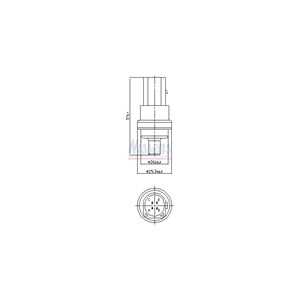 Kylvätsketemperatur-sensor, Bak, audi,ford,seat,skoda,vw, 059919501A, 078919501C, 1100619, 1124770, XM218A570AA, XM218A570BA