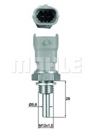 Kylvätsketemperatur-sensor, Framför kylaren, alfa romeo,chevrolet,lancia,opel,saab,vauxhall, 0000060814715, 0046469865, 0919316