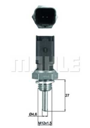 Kylvätsketemperatur-sensor, fiat,ford,lancia,opel, 0000046554621, 1 538 606, 13 38 040, 13650-79J50-000, 13650-84E50-000, 13650