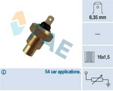 Kylvätsketemperatur-sensor, alfa romeo 6, 75, 90, alfetta, alfetta gt, giulietta, spider, seat ibiza i, malaga, 0060536400, 105