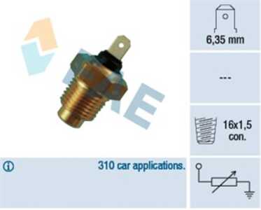 Kylvätsketemperatur-sensor, abarth,alfa romeo,fiat,lada,lancia,seat, 0060407500, 1017176, 160 052 01 01, 1742691, 1750433, 1941