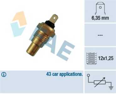 Kylvätsketemperatur-sensor, infiniti,nissan, 1345165080, 1361343080, 1385705080, 1389470080, 1393807080, 25080-89907, 6J4 827 5