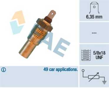 Kylvätsketemperatur-sensor, nissan, 1760139, 1856670, 1920840, 25080-89902, 8M51R-442A66-DA, 8M51R-442A66-DB, 8M51R-442A66-DC, 