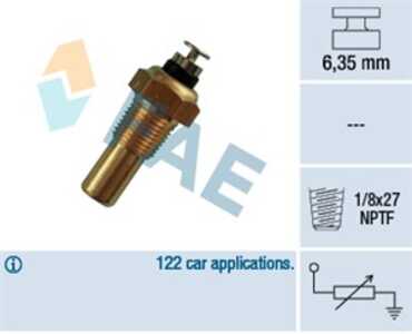 Kylvätsketemperatur-sensor, chevrolet,daewoo,opel,saab, 22 11 4 038 372, 22 11 6 773 248, 30 539 720, 4803631, 88 00 914, 88 59