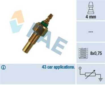 Kylvätsketemperatur-sensor, mazda, 34 41 1 100 567, 34 41 1 121 512, 34 41 1 155 523, 34 41 1 159 468, 34 41 6 761 294 S1, 34 4