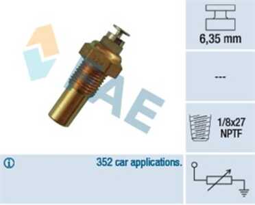 Kylvätsketemperatur-sensor, daewoo,opel,saab, 03439088, 13106850, 13197538, 1338448, 1342561, 1342568, 1342569, 34 39 088, 3439