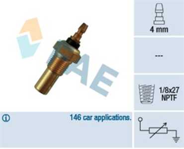 Kylvätsketemperatur-sensor, daihatsu,honda,rover, 34850-70B10, 37750-PH2-004, 37750-PH2-014, 553621201, 83420-87702, 83420-8770