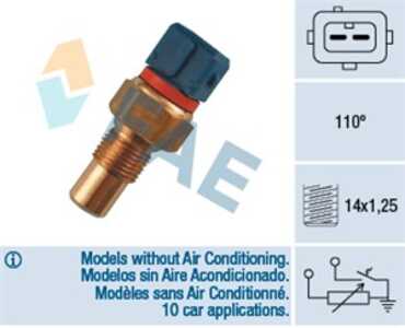 Kylvätsketemperatur-sensor, citroën jumper buss, jumper flak/chassi, jumper skåp, zx, 1338.33, 2038202514, 2105400717, 21054010