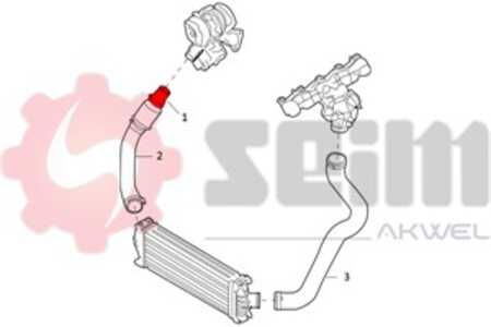 Laddluftslang, ford transit buss, transit flak/chassi, transit skåp, 1762461, 1811806, 1811809, 1940780, 2019954, CC116C646BF, 