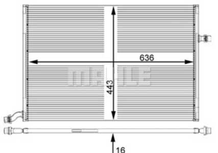 Lågtemperaturkylare, laddluftkylare, mercedes-benz, 0995002003, A 099 500 20 03, A0995002003