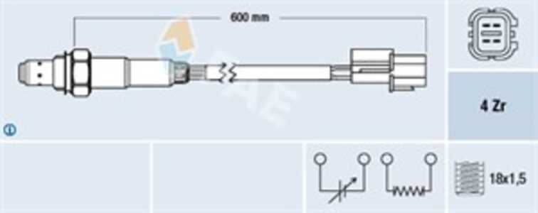 Lambdasond, Bak, Höger bak, hyundai,kia, 39210 38015, 39210 38025, 39210-37523, 39210-38015, 39210-38420, 39210-39025, SG-1424,