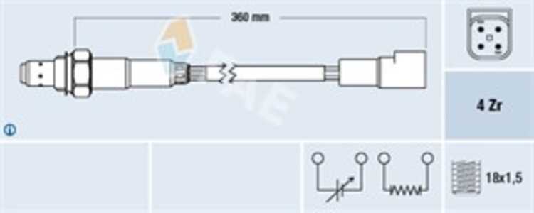 Lambdasond, Bak, Höger, ford,mazda, 1 E03 18 861, 1001702, 1010620, 1013146, 1013764, 1041245, 1041246, 6716054, 6789246, 68479