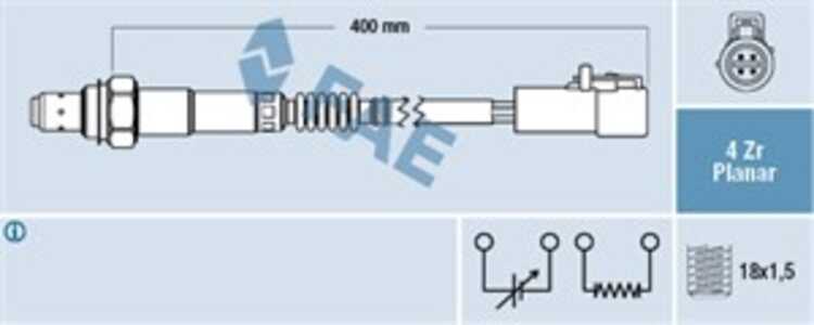 Lambdasond, Fram, ford,mazda, 1 E04 18 861, 1053108, 1067580, 1088851, 1143514, 1215538, 2S6A-9F472-BB, 7M0 906 265 B, 7M5 906 