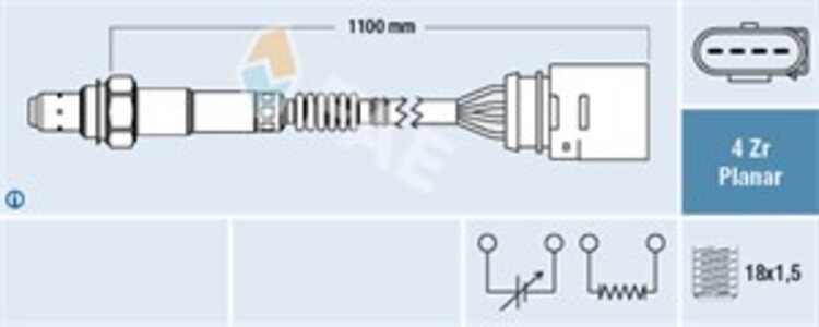 Lambdasond, Höger, audi,opel,seat,skoda,vw, 06A 906 262 AC, 06A 906 262 AK, 06A 906 262 AP, 06A 906 262 Q, 06A 906 265 R, 6K0 9