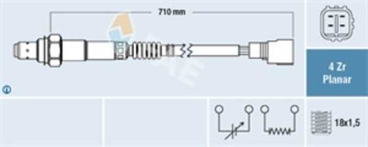 Lambdasond, Vänster, toyota avensis, avensis kombi, avensis liftback, avensis verso, picnic, previa ii, rav 4 ii, 89465-20760, 