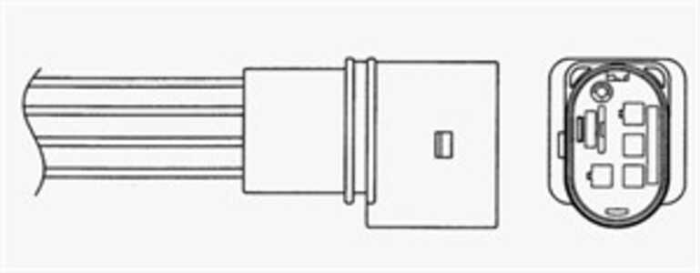 Lambdasond, , vw caddy minibus,  minivan iii, caddy skåp/stor limousine iii, touran, 06A 906 262 CF