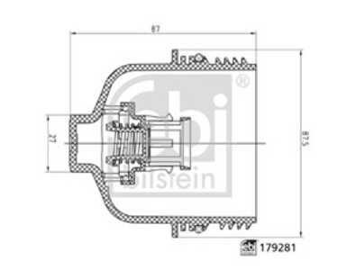 Lock, oljefilterhus, hyundai,kia, 26350-3CAB1