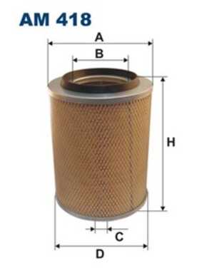 Luftfilter, mercedes-benz t2/ln1 skåp, t2/ln1 tipp, 002 094 73 04, A 002 094 73 04