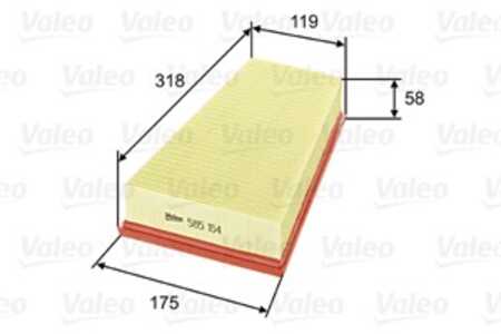 Luftfilter, citroën xsara, xsara break, xsara coupé, zx, zx break, peugeot 306, 306 break, 306 cabriolet, 306 halvkombi, 1444F6