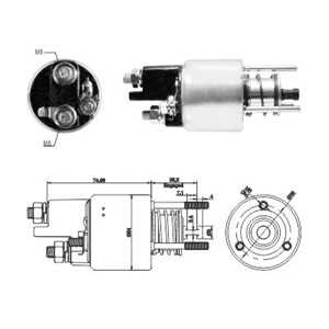 Magnetswitch, startmotor, mercedes-benz