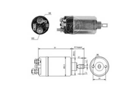 Magnetswitch, startmotor, opel