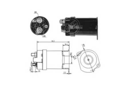 Magnetswitch, startmotor, opel