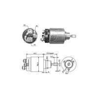 Magnetswitch, startmotor