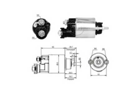 Magnetswitch, startmotor, honda civic coupé vii, civic hatchback vii, civic sedan vii, 31200-PLC-T01, 31200-PLR-A01, 31200-PLR-