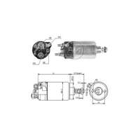 Magnetswitch, startmotor