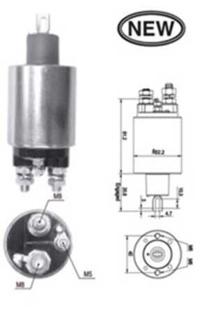 Magnetswitch, startmotor, ford fiesta iv, focus i, puma, volvo s40 ii, v50