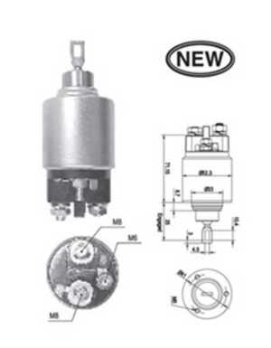 Magnetswitch, startmotor, mercedes-benz a-klass [w168]