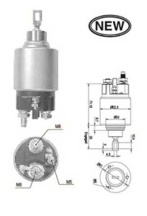 Magnetswitch, startmotor, citroën, 9949390