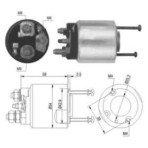 Magnetswitch, startmotor, mercedes-benz a-klass [w168, w169], b-klass sports tourer [w245], 0041518501*, 004151850180*, 005 151