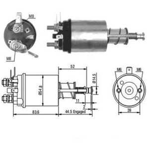 Magnetswitch, startmotor, land rover defender cabrio, defender station wagon