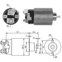 Magnetswitch, startmotor