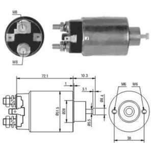 Magnetswitch, startmotor, kia,mazda,suzuki, 23343-AA000, 23343-M8011, 23343M8111, 31100-8303*, M1Q71281*, M1T60381*, M1T70283*,