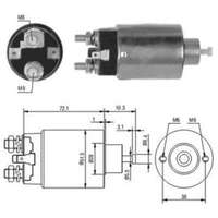 Magnetswitch, startmotor