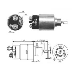 Magnetswitch, startmotor, mercedes-benz,opel,vauxhall, 0011520010, 004 151 71 01*, 005 151 29 01 80*, 005 151 29 01*, A00115200