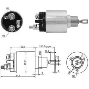 Magnetswitch, startmotor, audi,skoda,vw, 058911287, 068 911 023 S*, 068 911 023 S, 068 911 023 SX*, 068 911 024 B*, 068 911 024