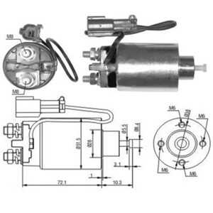 Magnetswitch, startmotor, nissan, 23300-30R13, 2330030R14, 2334316E01, 23343-30R13, M1T72281*, M1T72985*, M371X76275, M371X7637