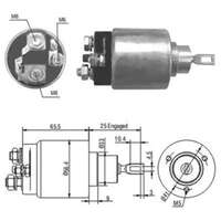 Magnetswitch, startmotor