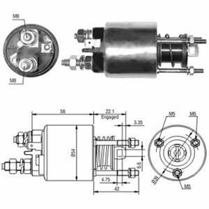 Magnetswitch, startmotor, fiat,lancia, 46231531*, 46429594*, 46430785*, 9945557, 9948875